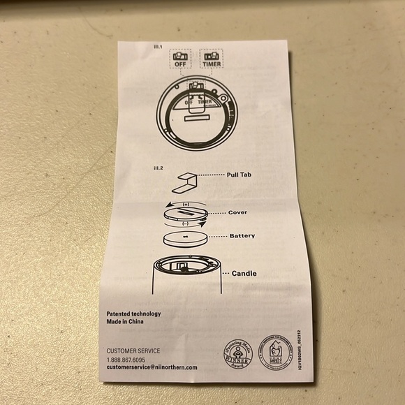 3 Wax candles needs batteries for timers brand new inbox never been used - Picture 7 of 7